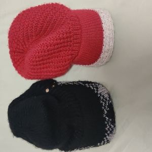 SET: Black and Red hats